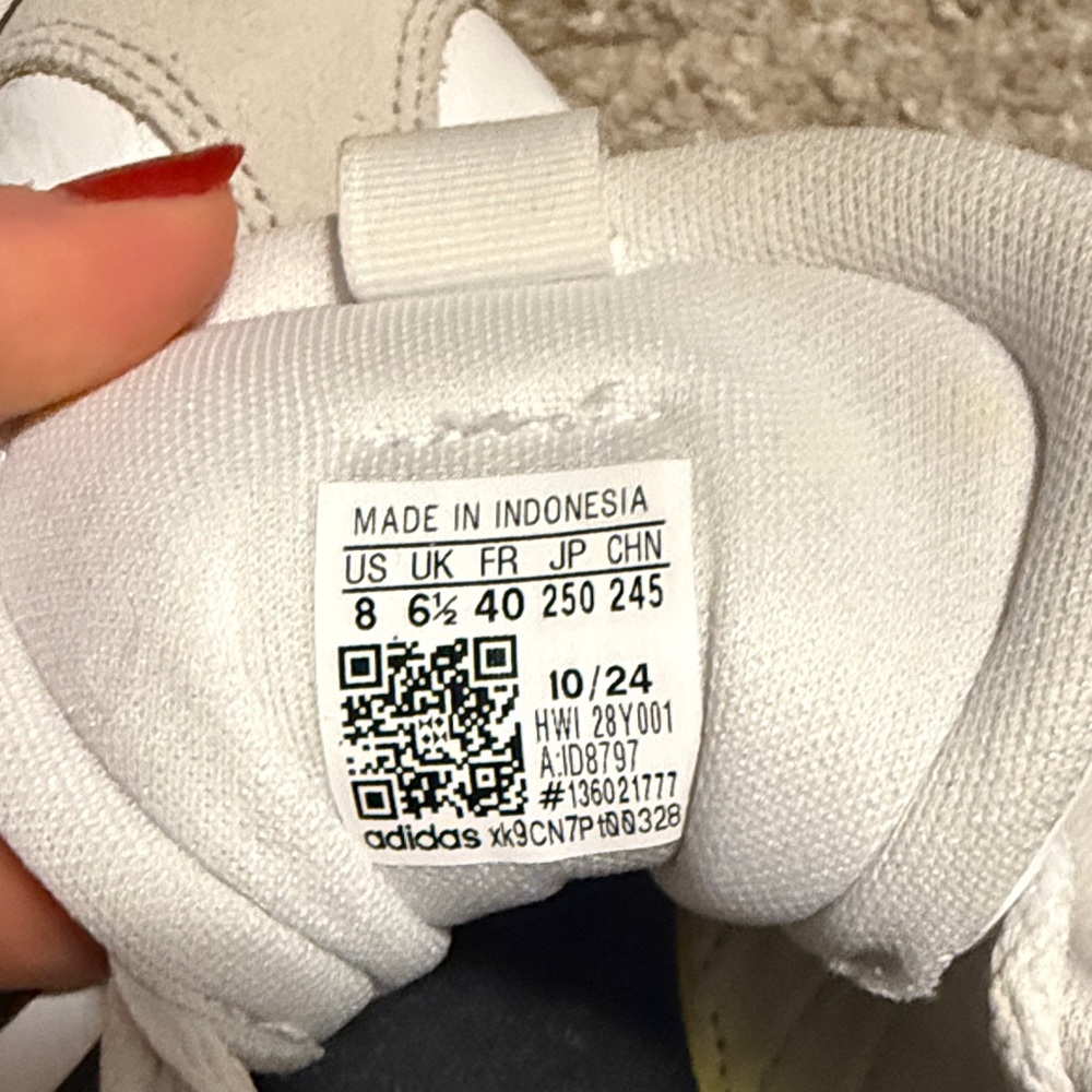 Adidas White and Black Classic Sneakers - Picture 5 of 5
